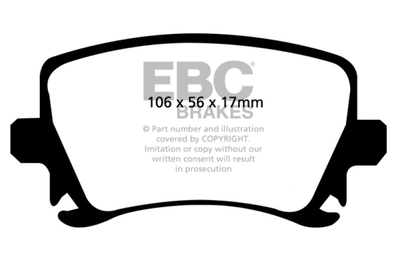 EBC 05-08 Audi A4 2.0L Turbo Bluestuff Rear Brake Pads - Eaton Motorsports