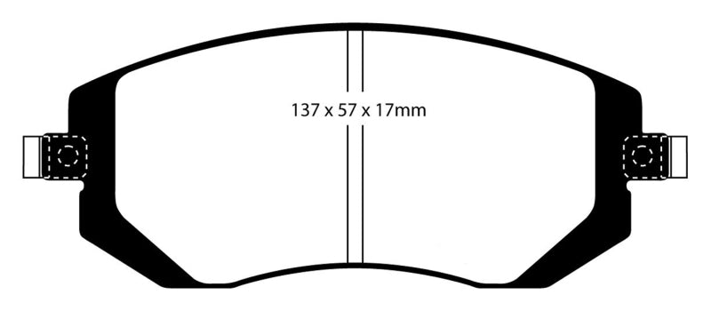 EBC 03-05 Subaru Impreza 2.0 Turbo WRX Bluestuff Front Brake Pads - Eaton Motorsports