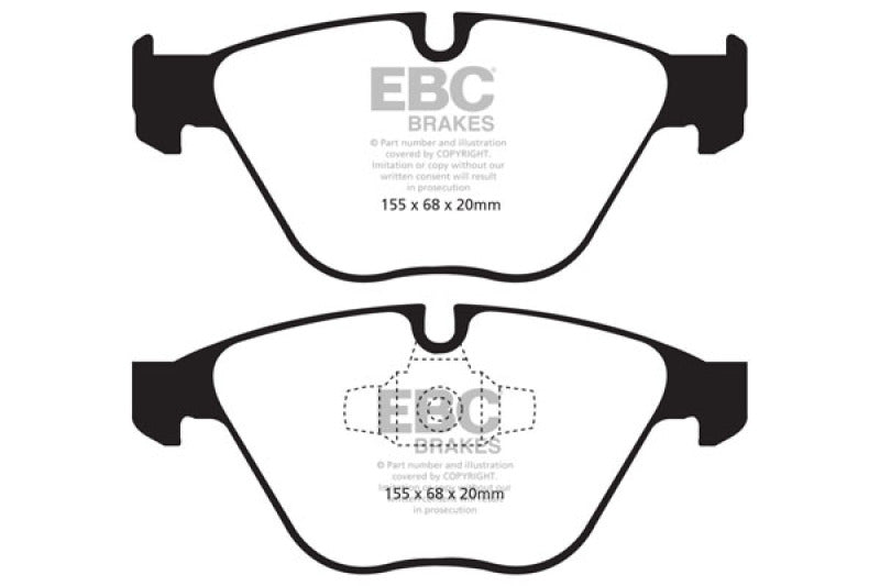 EBC 10-12 BMW 335i xDrive (E90/E92) Bluestuff Front Brake Pads - Eaton Motorsports