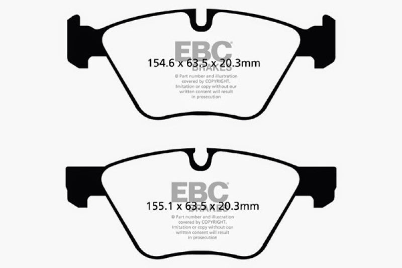 EBC 09+ BMW Z4 3.0 (E89) Redstuff Front Brake Pads - Eaton Motorsports