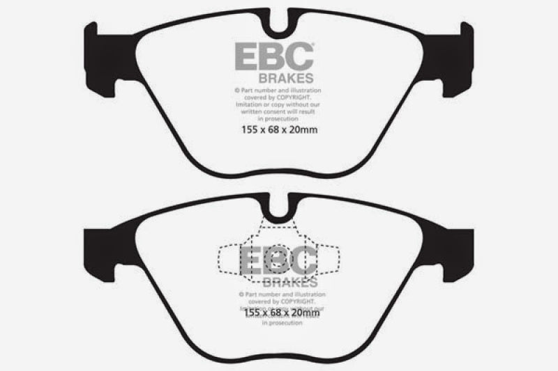 EBC 10-12 BMW 335i xDrive (E90/E92) Bluestuff Front Brake Pads - Eaton Motorsports
