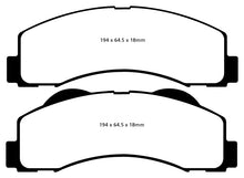 Load image into Gallery viewer, EBC 15+ Ford Expedition 3.5 Twin Turbo 2WD Yellowstuff Front Brake Pads - Eaton Motorsports
