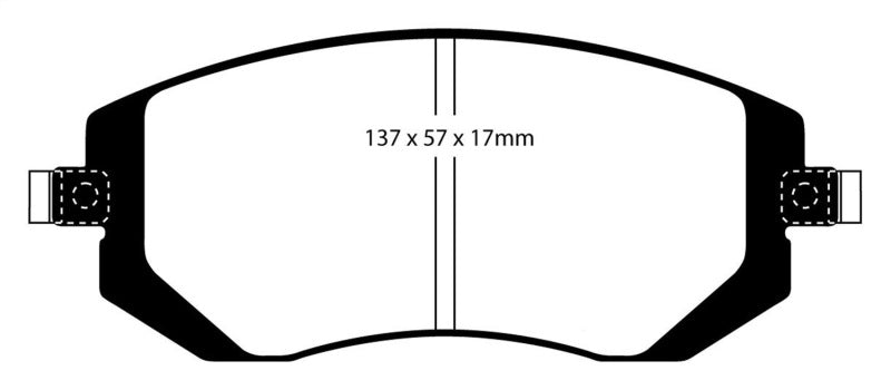 EBC 03-05 Subaru Impreza 2.0 Turbo WRX Bluestuff Front Brake Pads - Eaton Motorsports
