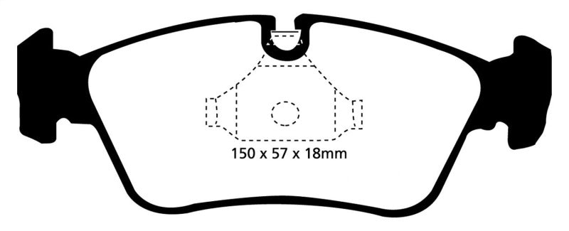 EBC 99-02 BMW Z3 2.5 Redstuff Front Brake Pads - Eaton Motorsports