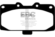 Load image into Gallery viewer, EBC 89-95 Nissan Skyline (R32) 2.6 Twin Turbo GT-R Yellowstuff Front Brake Pads - Eaton Motorsports