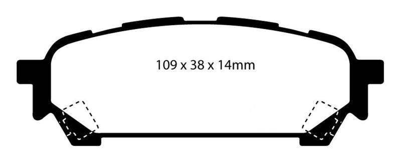 EBC 03-05 Subaru Impreza 2.0 Turbo WRX Bluestuff Rear Brake Pads - Eaton Motorsports