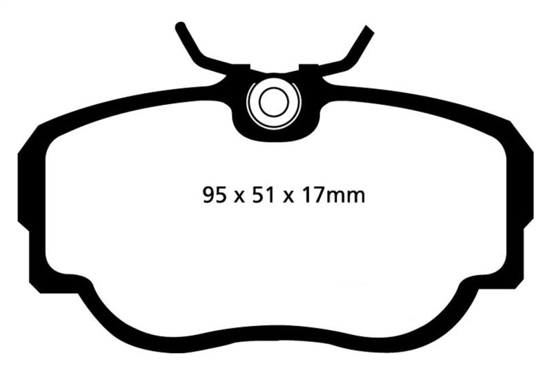 EBC 83-85 BMW 318 1.8 (E30) Yellowstuff Front Brake Pads - Eaton Motorsports