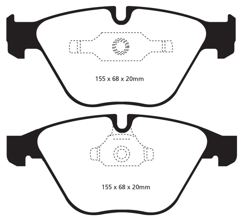 EBC 11+ BMW Z4 3.0 Twin Turbo iS (E89) Yellowstuff Front Brake Pads - Eaton Motorsports