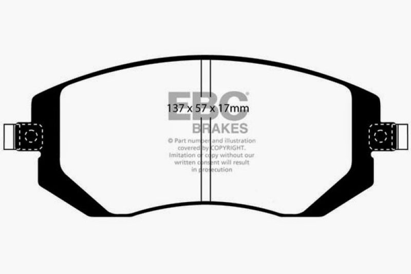 EBC 03-05 Subaru Impreza 2.0 Turbo WRX Bluestuff Front Brake Pads - Eaton Motorsports