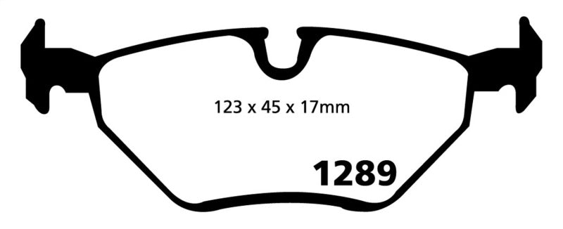 EBC 99-02 BMW Z3 2.5 Yellowstuff Rear Brake Pads - Eaton Motorsports