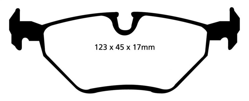 EBC 99-02 BMW Z3 2.5 Redstuff Rear Brake Pads - Eaton Motorsports