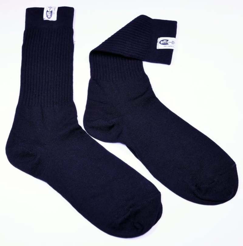 RaceQuip SFI 3.3 Fire Retardant Socks X-Small -Shoe Size 1-4 Black - Eaton Motorsports