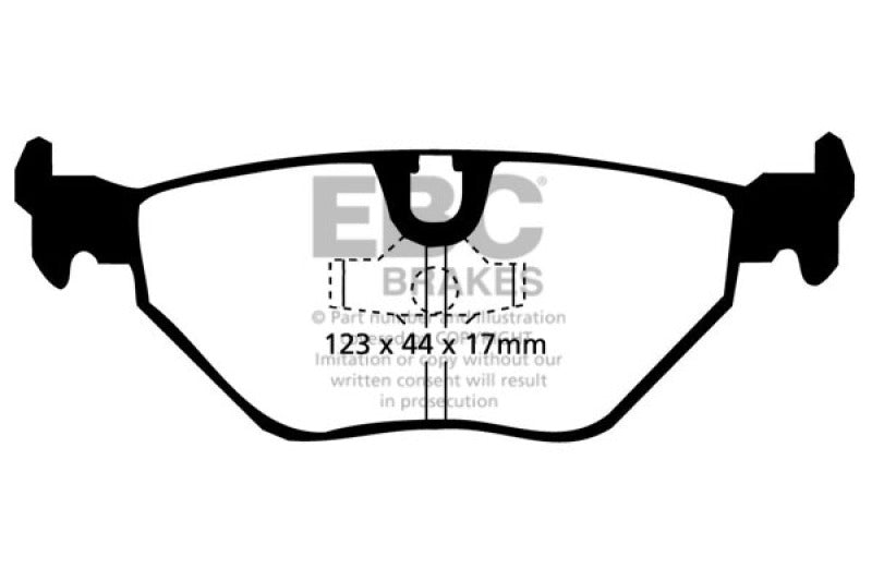 EBC 87-91 BMW M3 2.3 (E30) Redstuff Rear Brake Pads - Eaton Motorsports