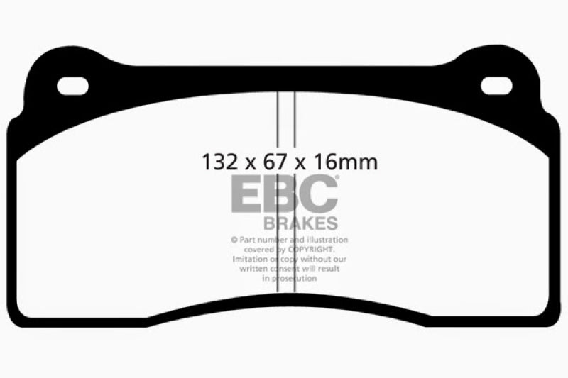 EBC 99-03 Aston Martin DB7 5.9 Redstuff Front Brake Pads - Eaton Motorsports