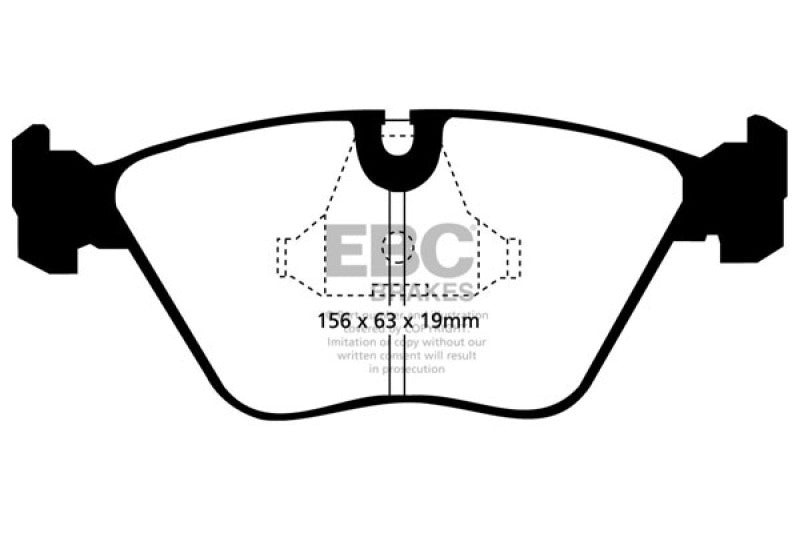 EBC 92-95 BMW M3 3.0 (E36) Redstuff Front Brake Pads - Eaton Motorsports