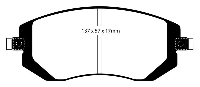 EBC 04-06 Saab 9-2X 2.0 Turbo Redstuff Front Brake Pads - Eaton Motorsports