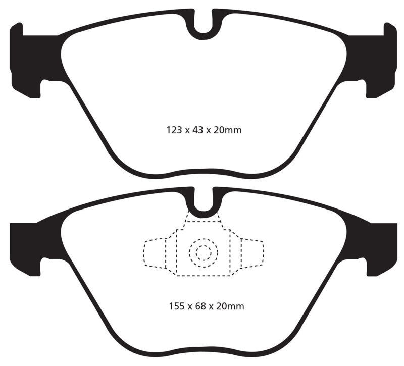 EBC 13+ BMW X1 2.0 Turbo (28i) Yellowstuff Front Brake Pads - Eaton Motorsports