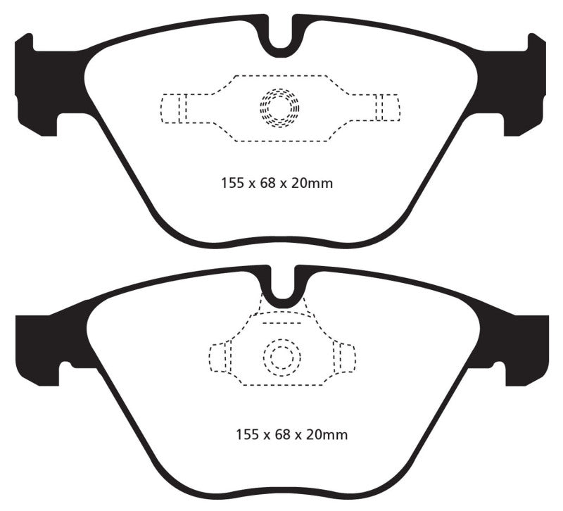 EBC 11+ BMW Z4 3.0 Twin Turbo iS (E89) Yellowstuff Front Brake Pads - Eaton Motorsports