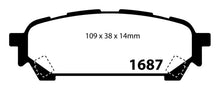 Load image into Gallery viewer, EBC 04-06 Saab 9-2X 2.0 Turbo Yellowstuff Rear Brake Pads - Eaton Motorsports