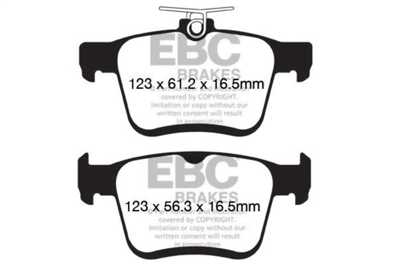 EBC 2014+ Audi A3 1.8 Turbo (w/Electronic Parking Brake) Yellowstuff Rear Brake Pads - Eaton Motorsports