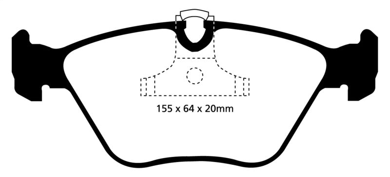 EBC 04-06 BMW X3 2.5 (E83) Redstuff Front Brake Pads - Eaton Motorsports