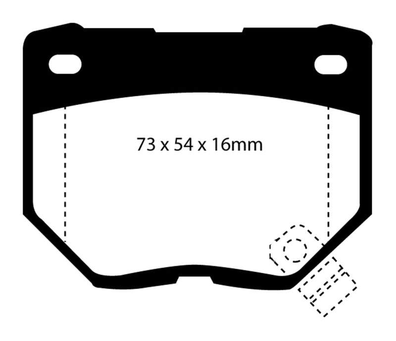 EBC 89-95 Nissan Skyline (R32) 2.6 Twin Turbo GT-R Bluestuff Rear Brake Pads - Eaton Motorsports