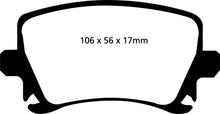 Load image into Gallery viewer, EBC 05-08 Audi A4 2.0L Turbo Bluestuff Rear Brake Pads - Eaton Motorsports