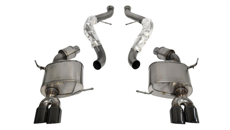 Corsa 08-12 BMW M3 Convertible E93 Black Sport Cat-Back Exhaust - Eaton Motorsports