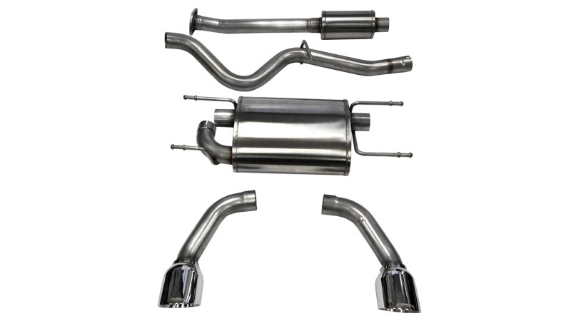Corsa 12-14 Scion FRS / Subaru BRZ Polished Sport Cat-Back Exhaust - Eaton Motorsports