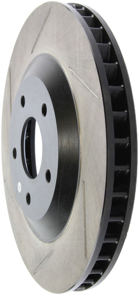 StopTech Power Slot 97-04 Chevy Corvette / 04 & 08 Cadillac XLR/XLR-V Front Right Slotted Rotor - Eaton Motorsports