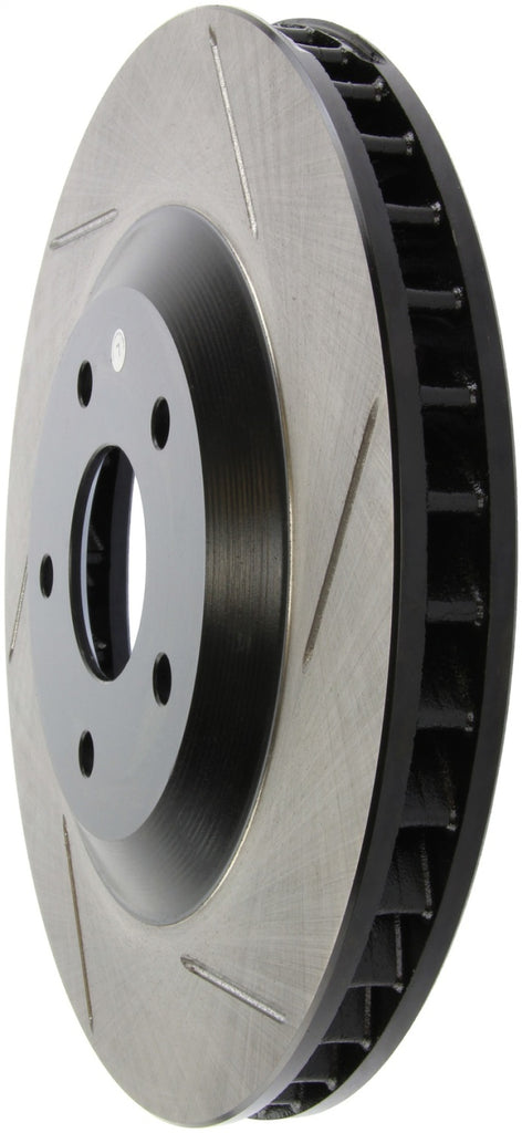 StopTech Power Slot 97-04 Chevy Corvette / 04 & 08 Cadillac XLR/XLR-V Front Left Slotted Rotor - Eaton Motorsports