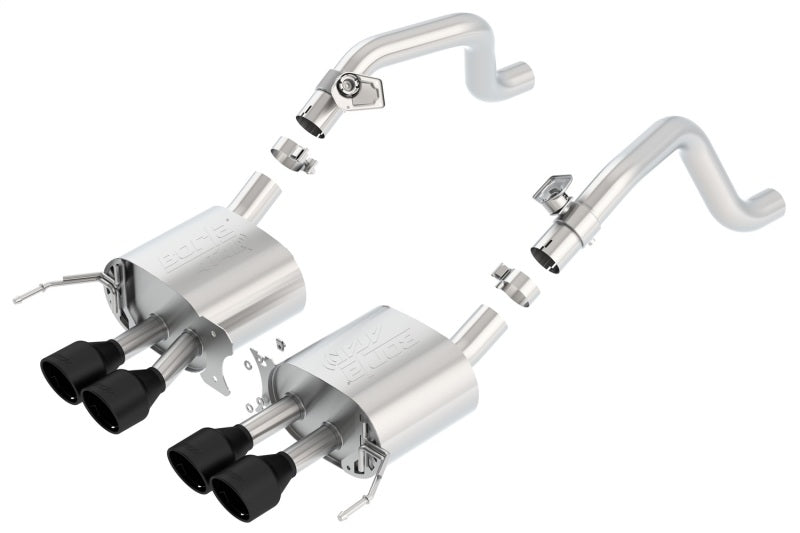Borla 14-17 C7 Corvette Stingray Axle-Back ATAK Exhaust 2.75in to Muffler Dual 2.0in Out 4.25in Tip - Eaton Motorsports