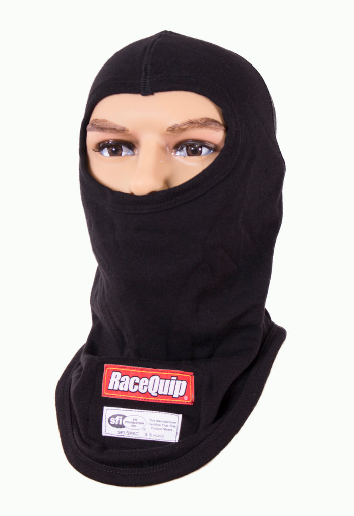 RaceQuip Black SFI 3.3 Fr Single Layer Hood JR. - Eaton Motorsports