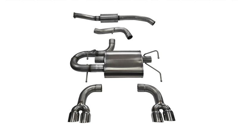 Corsa 08-13 Subaru Impreza Hatchback STI 2.5L Turbo Manual Polished Sport Cat-Back Exhaust - Eaton Motorsports