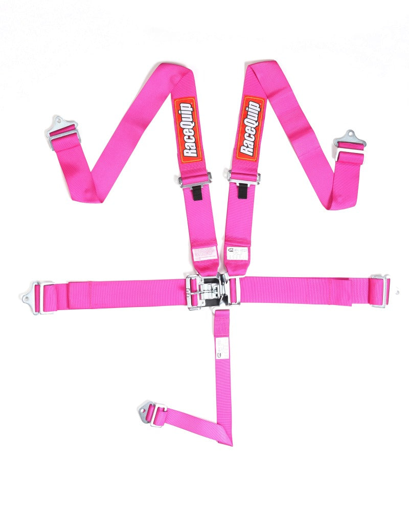 RaceQuip Pink L & L 5pt Seat Belt - Eaton Motorsports