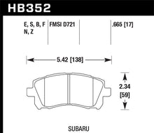 Load image into Gallery viewer, Hawk 02-03 WRX / 98-01 Impreza / 97-02 Legacy 2.5L / 98-02 Forester 2.5L D721 Performance Ceramic St - Eaton Motorsports