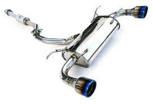 Load image into Gallery viewer, Invidia Subaru BRZ / Scion FRS Q300 w/ Rolled Titanium Tips Cat- Back Exhaust (Blue Edge) - Eaton Motorsports
