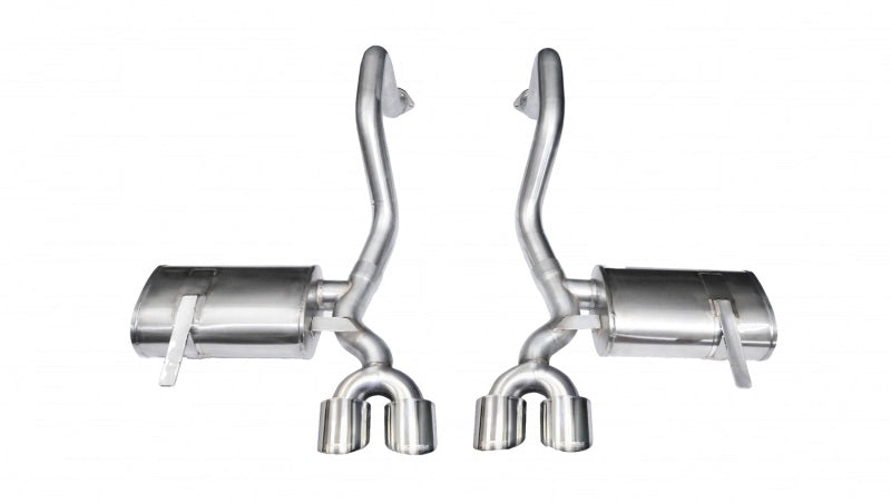 Corsa 97-04 Chevrolet Corvette C5 Z06 5.7L V8 Polished Xtreme Axle-Back Exhaust - Eaton Motorsports