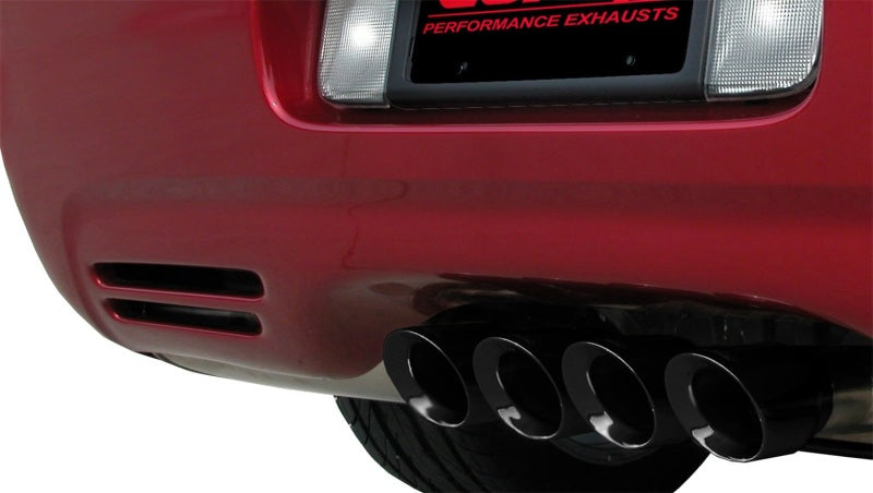Corsa 97-04 Chevrolet Corvette C5 Z06 5.7L V8 Black Sport Axle-Back Exhaust - Eaton Motorsports