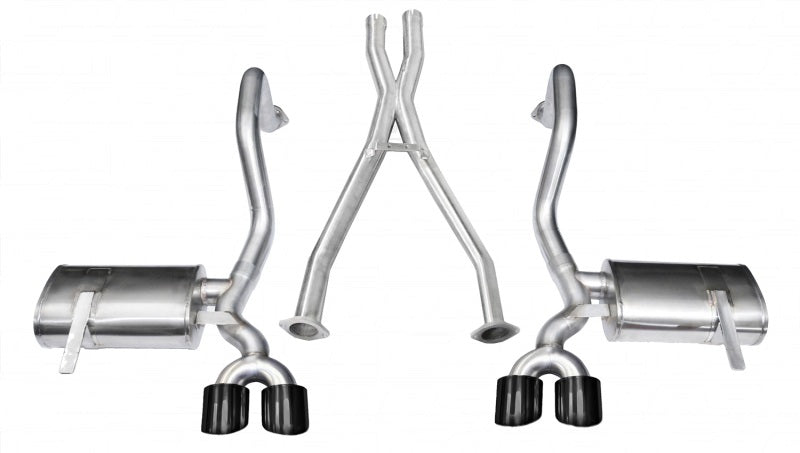 Corsa 97-04 Chevrolet Corvette C5 Z06 5.7L V8 Black Xtreme Cat-Back + XO Exhaust - Eaton Motorsports