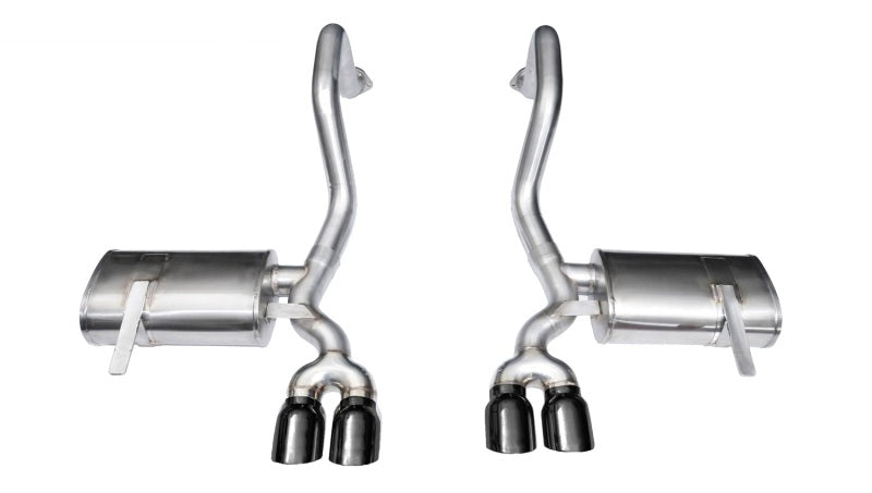 Corsa 97-04 Chevrolet Corvette C5 Z06 5.7L V8 Xtreme Axle-Back Exhaust w/ Black Tips - Eaton Motorsports