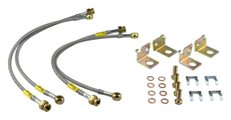 Goodridge 06-13 Chevrolet Corvette Z06/ZR1/Grand Sport Stainless Steel Brake Lines Kit - Eaton Motorsports