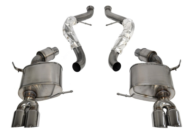 Corsa 08-12 BMW M3 Convertible E93 Polished Sport Cat-Back Exhaust - Eaton Motorsports
