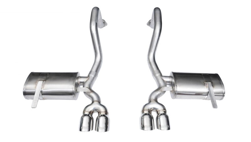 Corsa 97-04 Chevrolet Corvette C5 Z06 5.7L V8 Polished Xtreme Axle-Back Exhaust - Eaton Motorsports
