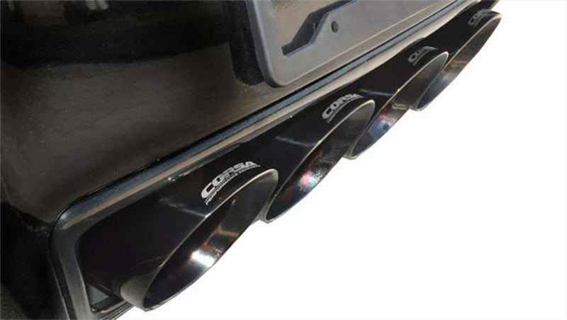 Corsa 2014 Corvette C7 Coupe 6.2L V8 AT/MT 2.75in Valve-Back Dual Rear Exit Black Sport Exhaust - Eaton Motorsports