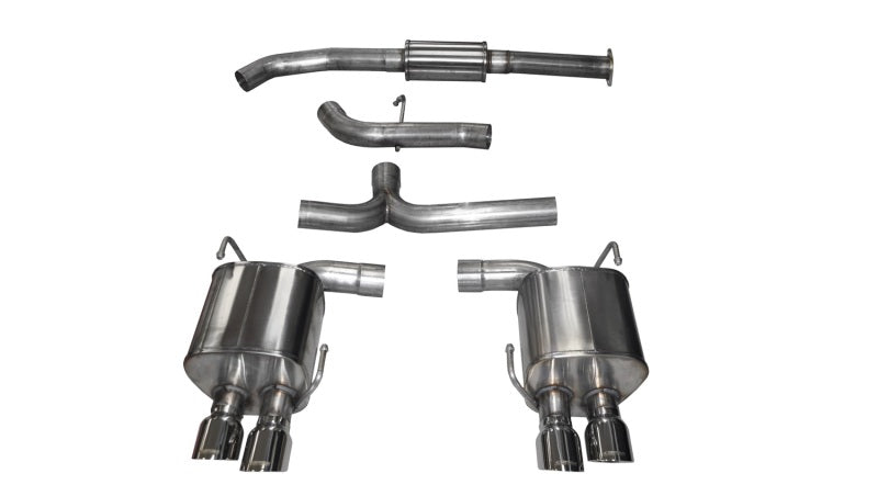 Corsa 2015 Subaru WRX Cat Back Exhaust, Polished Quad 3.5in Tips *Sport* - Eaton Motorsports