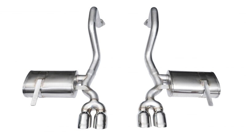 Corsa 97-04 Chevrolet Corvette C5 Z06 5.7L V8 Polished Xtreme Axle-Back Exhaust - Eaton Motorsports