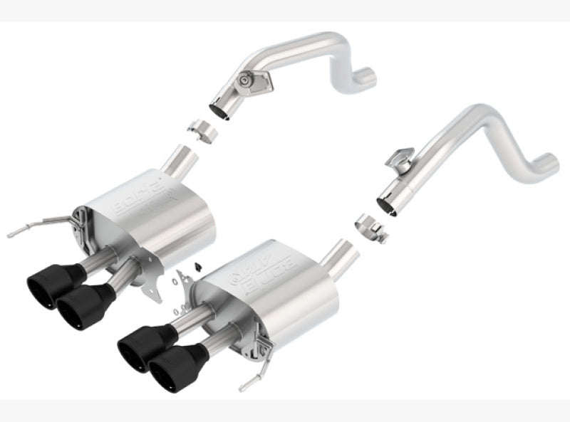 Borla 14-18 C7 Corvette Stingray Axle-Back ATAK Exhaust 2.75in To Muffler Dual 2.0in Out 4.25in Tip - Eaton Motorsports