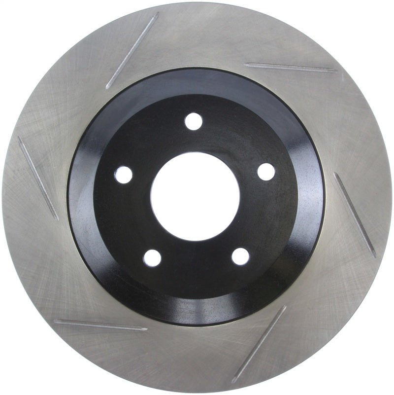 StopTech Power Slot 97-04 Chevy Corvette / 04 & 08 Cadillac XLR/XLR-V Front Right Slotted Rotor - Eaton Motorsports