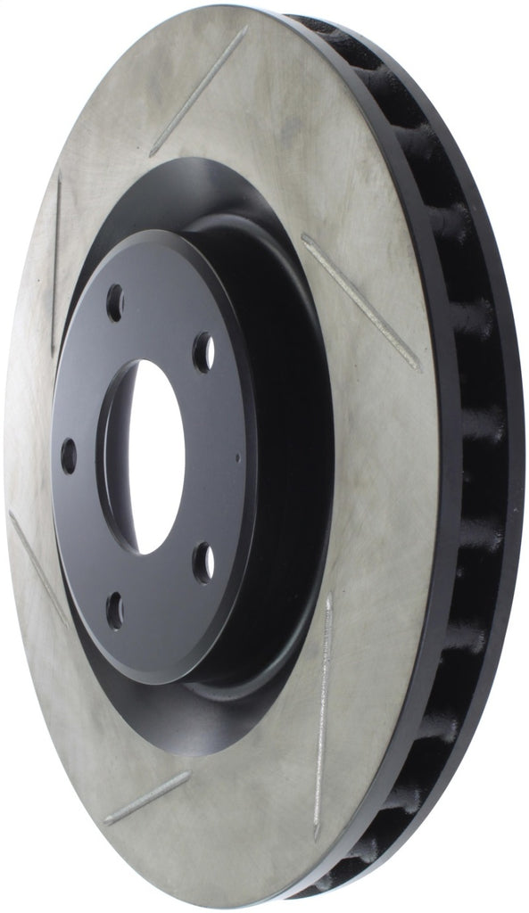 StopTech Power Slot 05-07 Cadillac XLR / 06-09 Chevy Corvette Front Right Slotted Rotors - Eaton Motorsports
